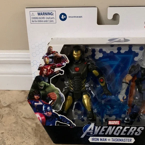 Marvel Gamerverse Avengers Iron Man and Taskmaster Figures NEW Original Sun - Picture 2 of 12